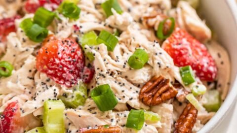 Strawberry Poppy Seed Pecan Chicken Salad