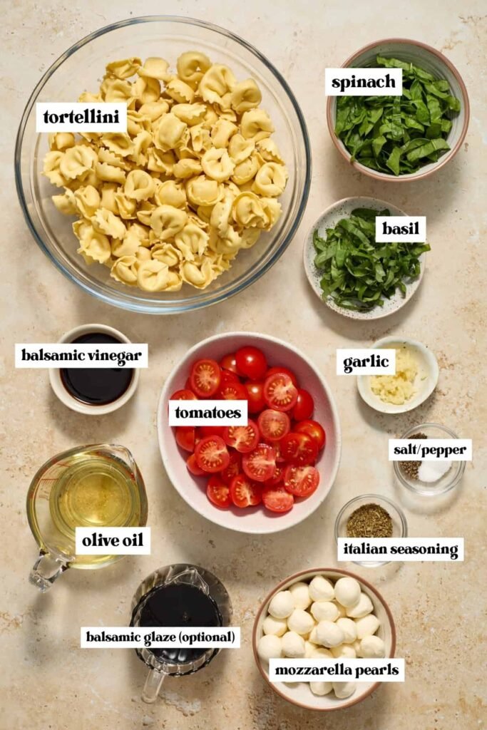 Tortellini Caprese Salad