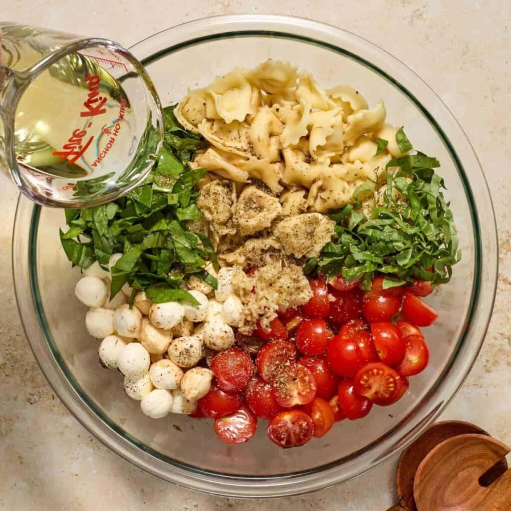 Tortellini Caprese Salad