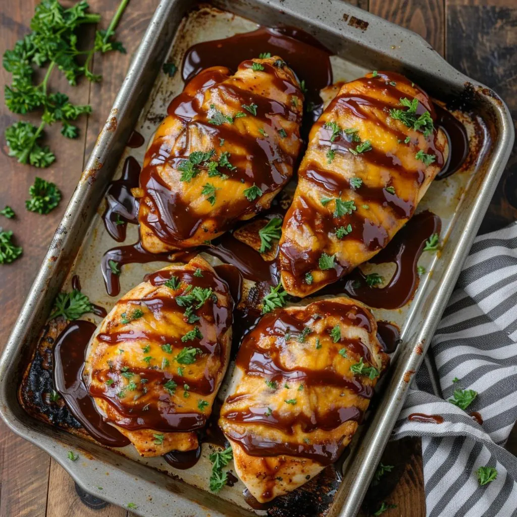 30 Minute BBQ Baked Chicken Breasts