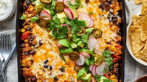 Black Bean Quinoa Enchilada Bake