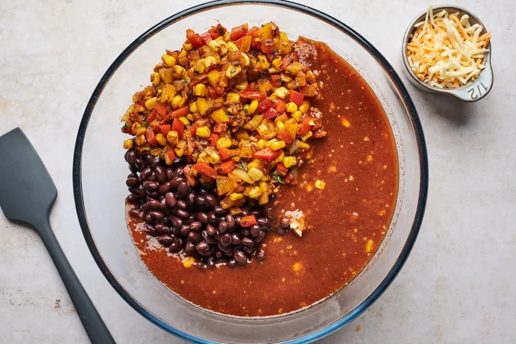 Black Bean Quinoa Enchilada Bake