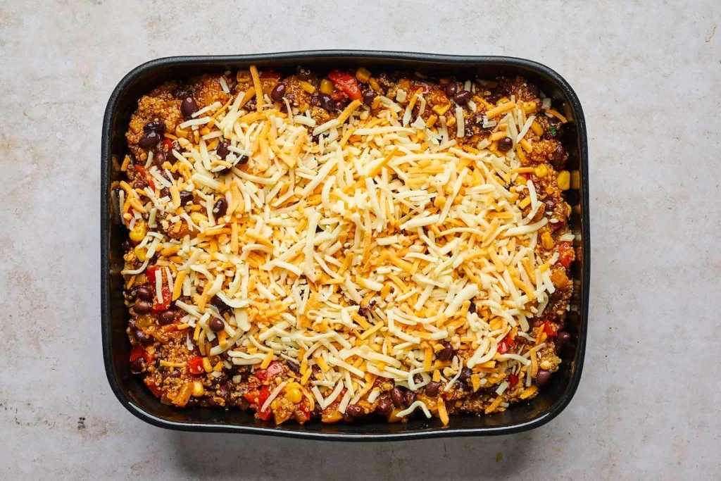 Black Bean Quinoa Enchilada Bake