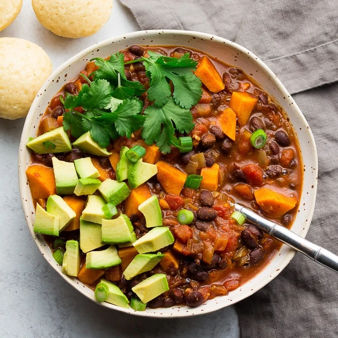 Black Bean and Sweet Potato Chili