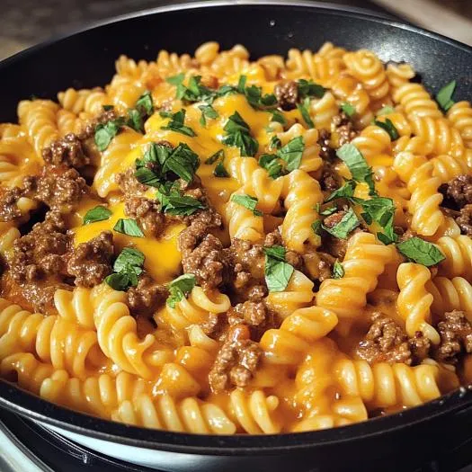 Cheeseburger Pasta Skillet
