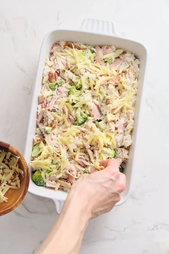 Cheesy Broccoli Chicken and Rice Casserole