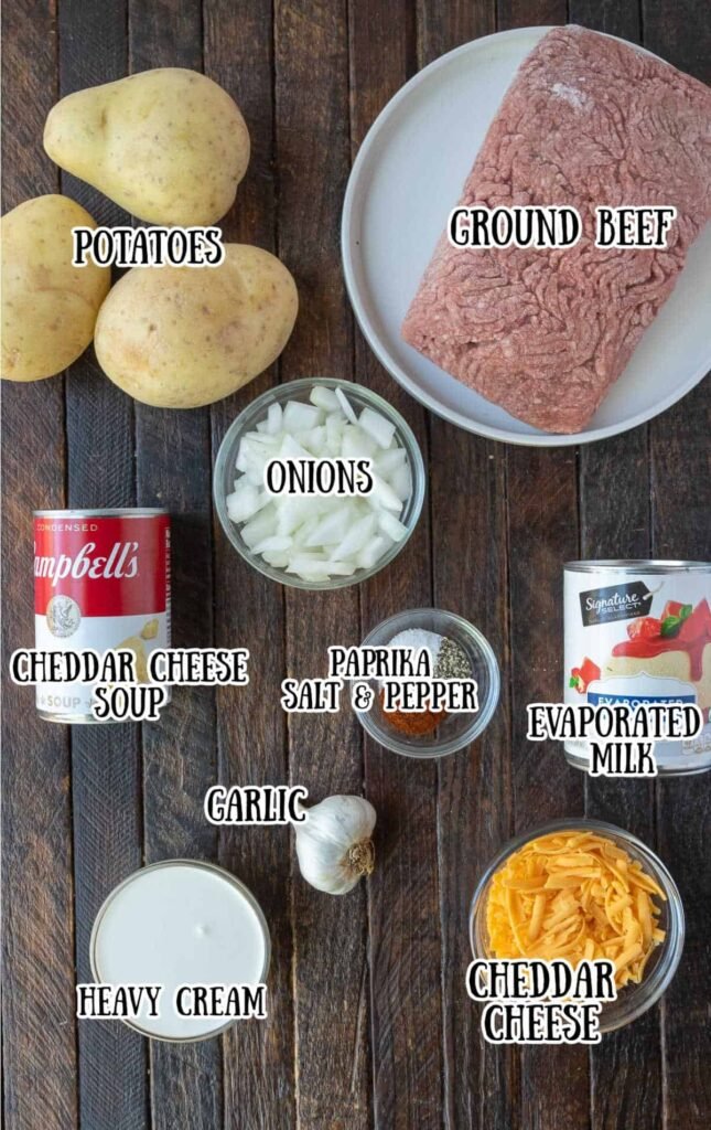 Cheesy Hamburger Potato Casserole