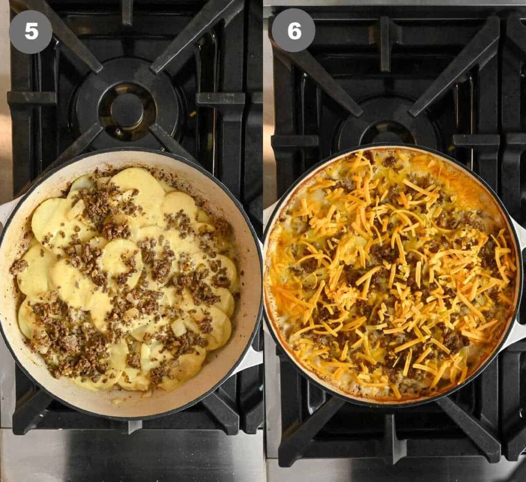 Cheesy Hamburger Potato Casserole