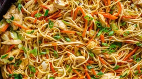 Chicken Chow Mein with Best Chow Mein Sauce!