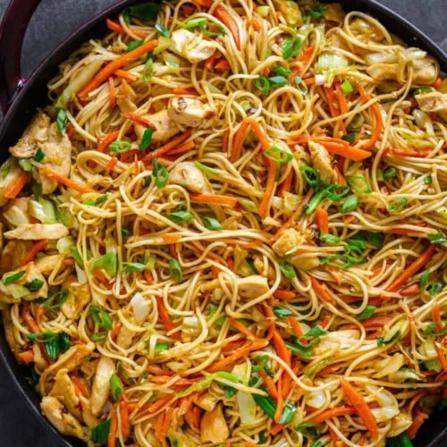 Chicken Chow Mein with Best Chow Mein Sauce!