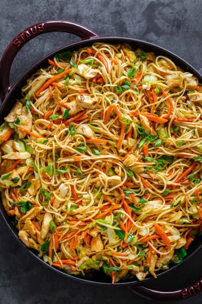 Chicken Chow Mein with Best Chow Mein Sauce!