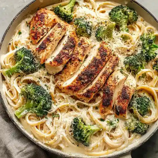 Chicken Alfredo Broccoli Pasta
