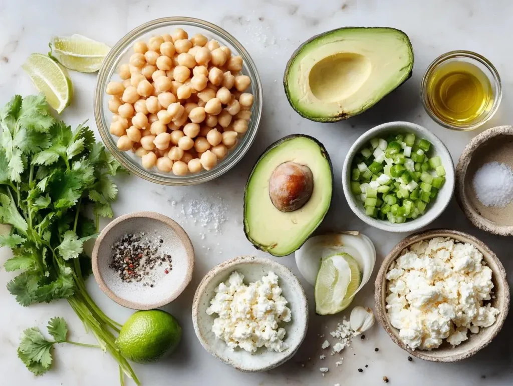 Chickpea, Avocado, & Feta Salad