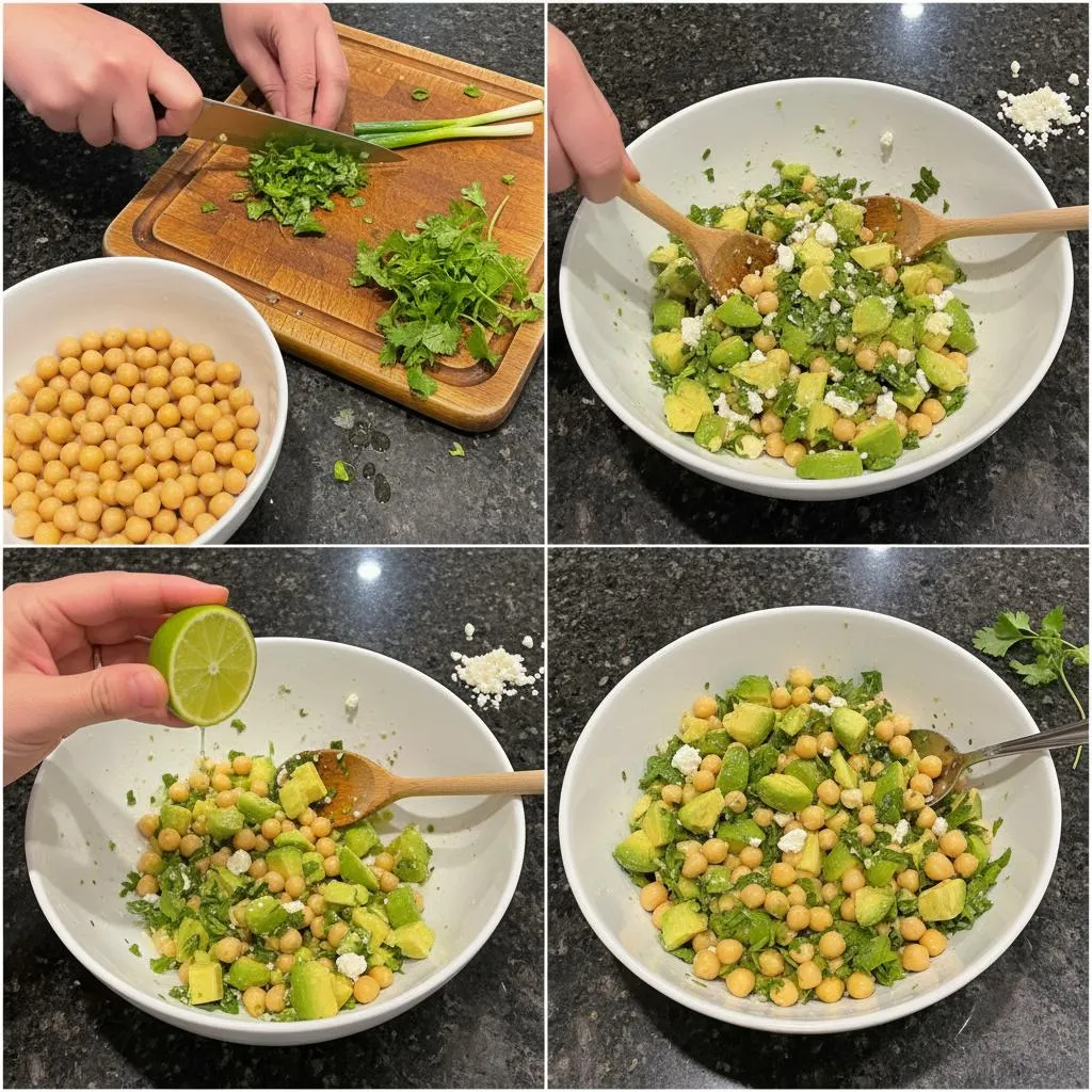 Chickpea, Avocado, & Feta Salad
