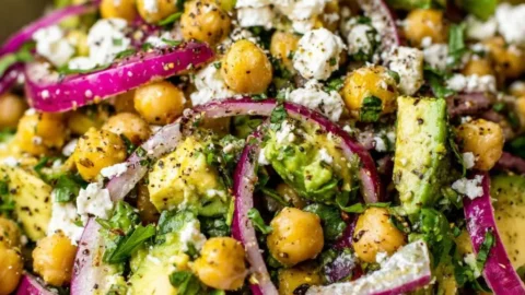 Chickpea, Avocado, & Feta Salad