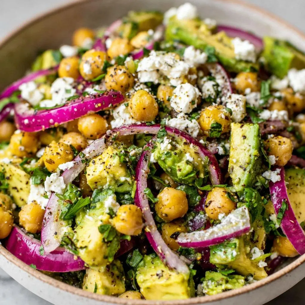Chickpea, Avocado, & Feta Salad