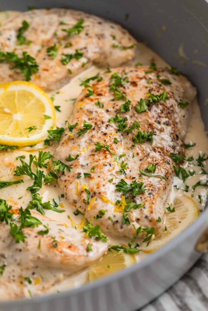 Creamy Skillet Lemon Chicken