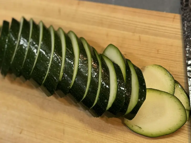 Crispy Parmesan and Lemon Thyme Accordion Zucchini