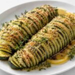 Crispy Parmesan and Lemon Thyme Accordion Zucchini