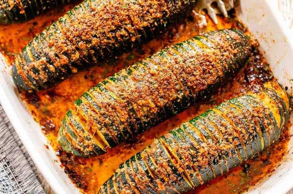 Crispy Parmesan and Lemon Thyme Accordion Zucchini