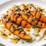Easy Grilled Melon with Rosemary & Honey Ricotta