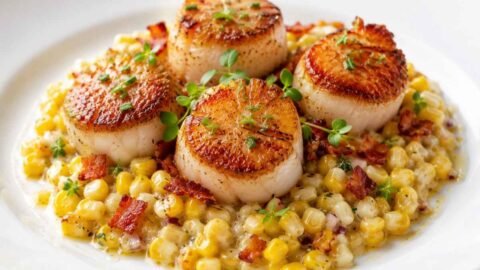 Easy Scallops with Sweet Corn