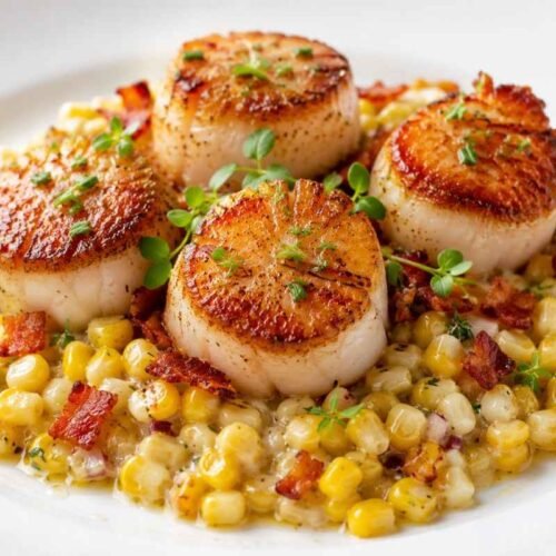 Easy Scallops with Sweet Corn