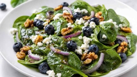 Easy Spinach Blueberry Salad