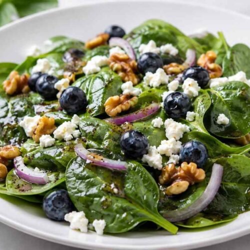 Easy Spinach Blueberry Salad