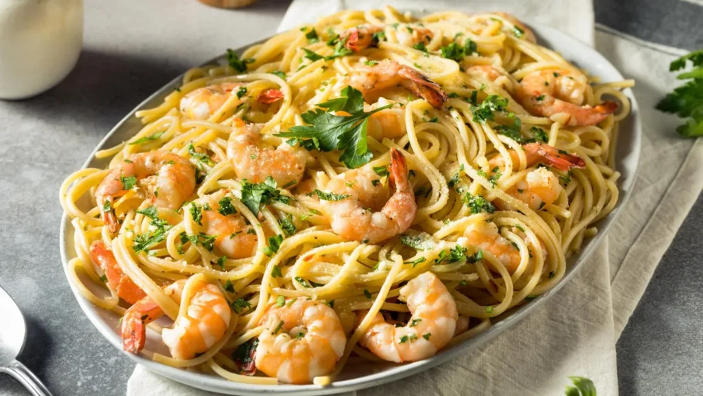 Garlic Butter Shrimp Pasta
