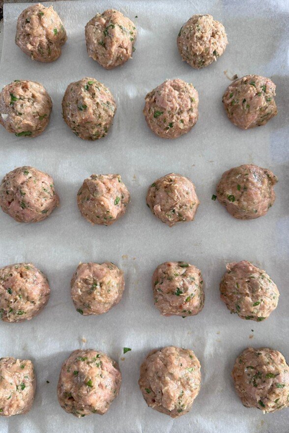 Greek Meatball Bowl