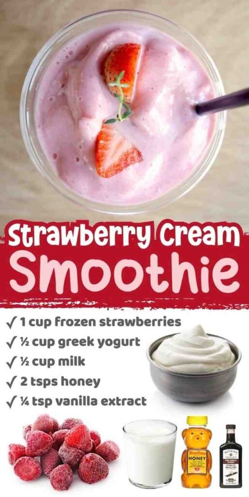 Strawberries & Cream Smoothie