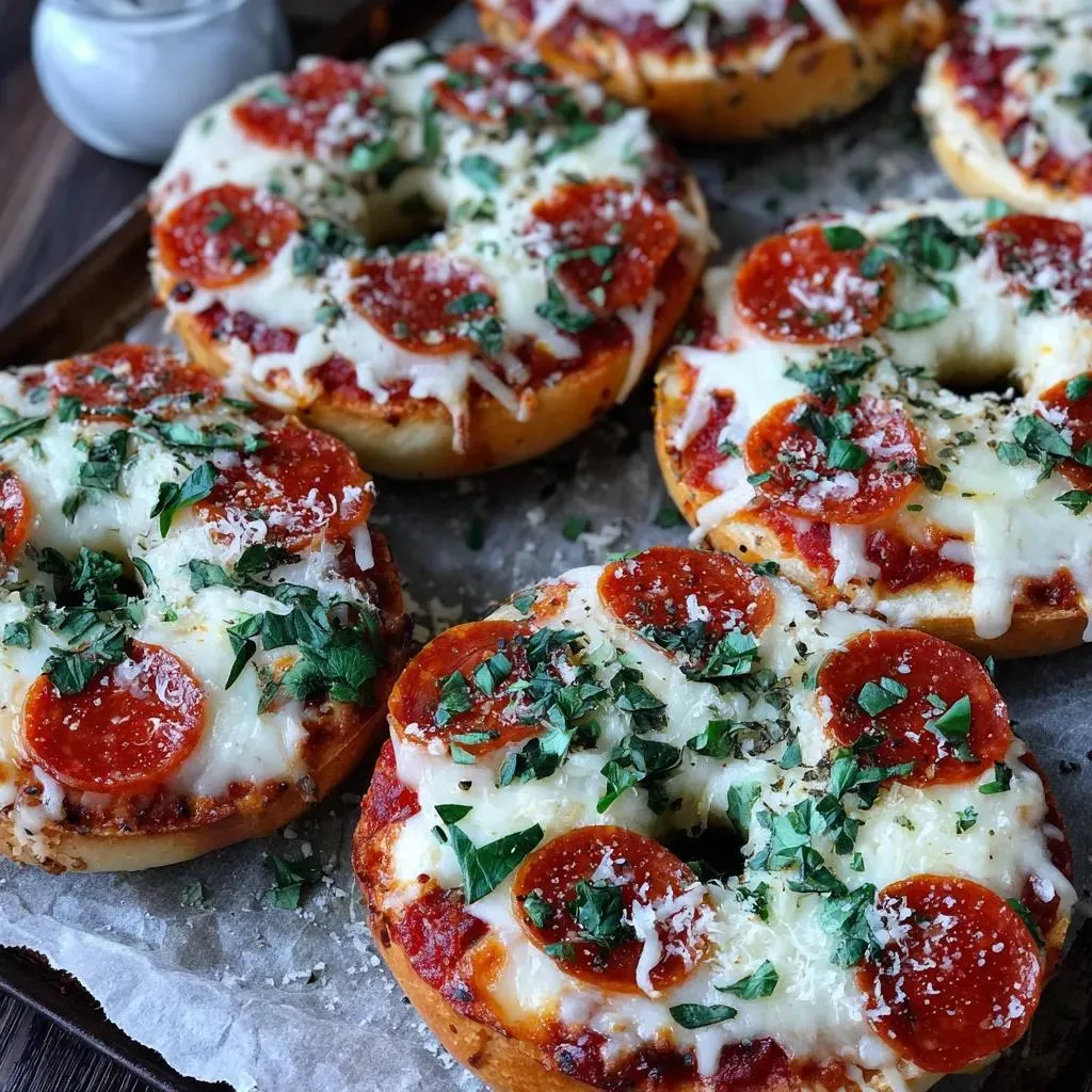 Homemade Pizza Bagels