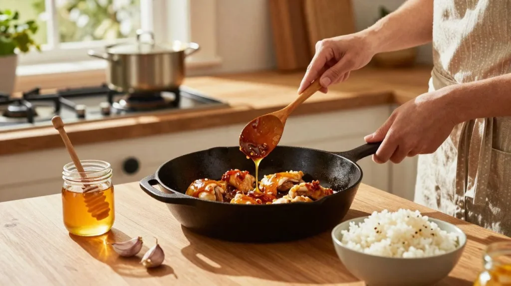 Honey BBQ Chicken And Rice