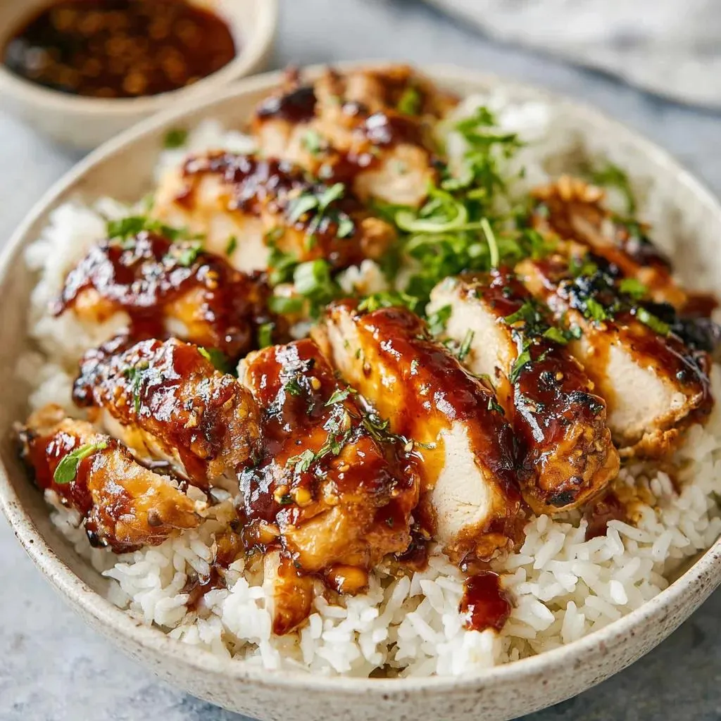 Honey BBQ Chicken And Rice