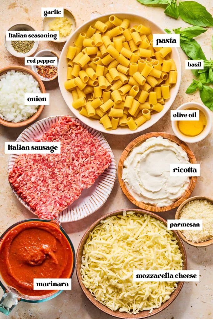 Italian Sausage Pasta Bake