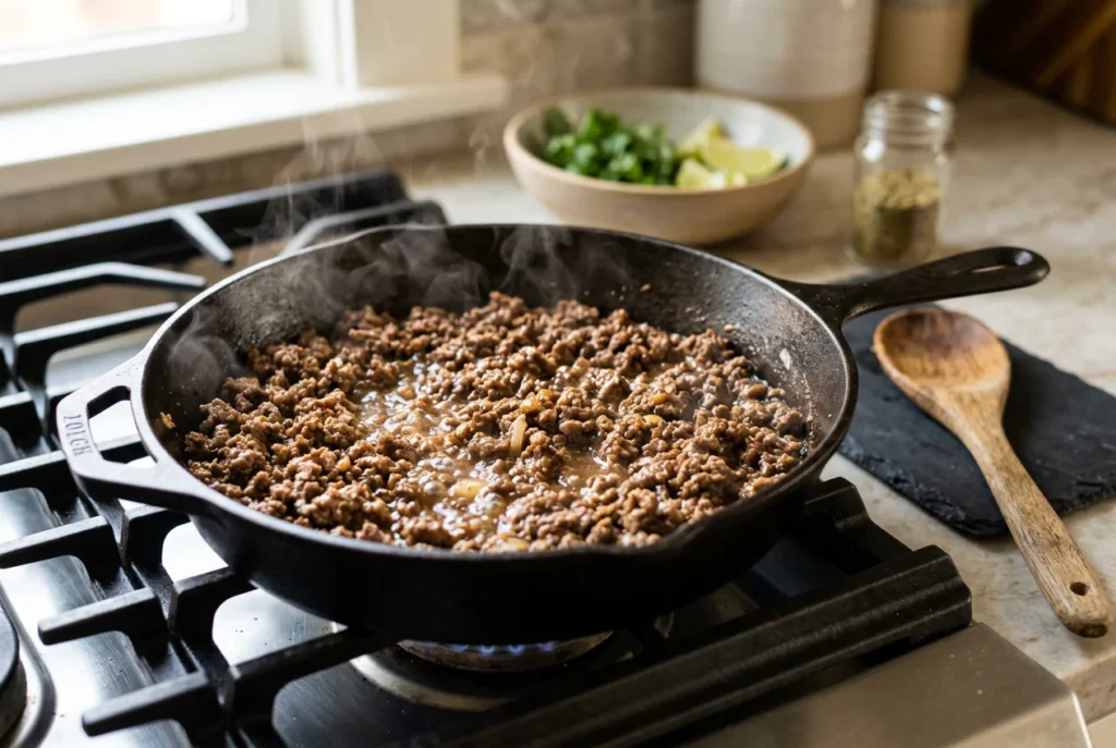 Nacho Style Hot Honey Taco Beef Bowls