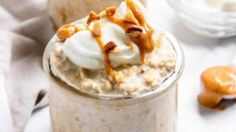 Peanut Butter Greek Yogurt Overnight Oats