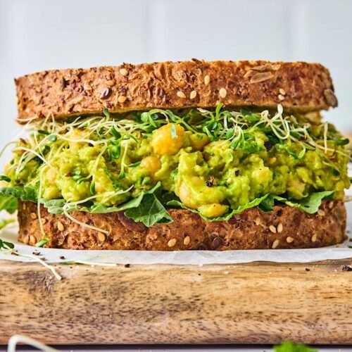 Smashed Chickpea & Avocado Salad Sandwich
