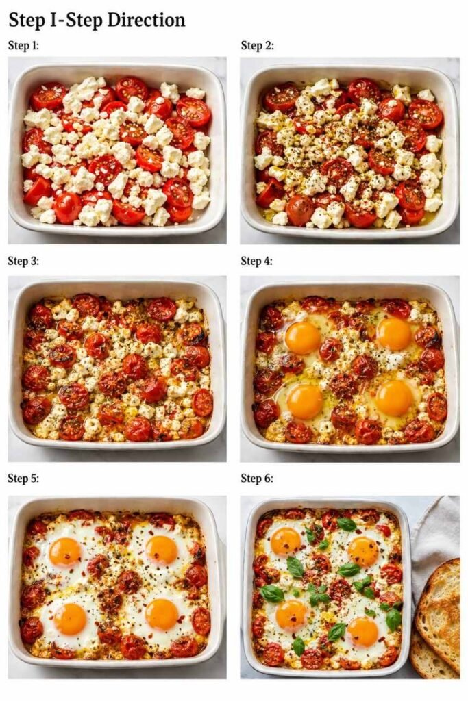 Baked Feta Eggs – Creamy and Delicious
