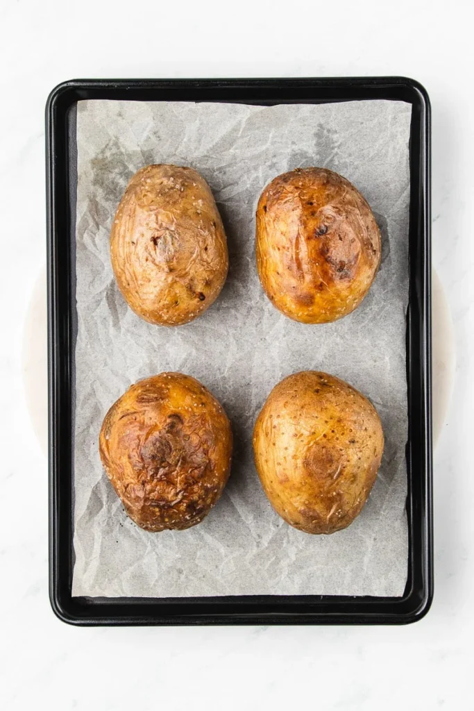 Cheesy Pizza Stuffed Potatoes