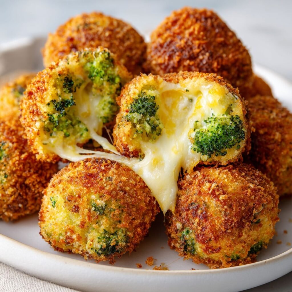Cheesy and Delicious Crispy Broccoli and Cheese Balls
