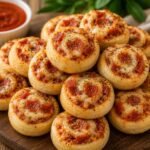 Cheesy Mini Pepperoni Pizza Rolls