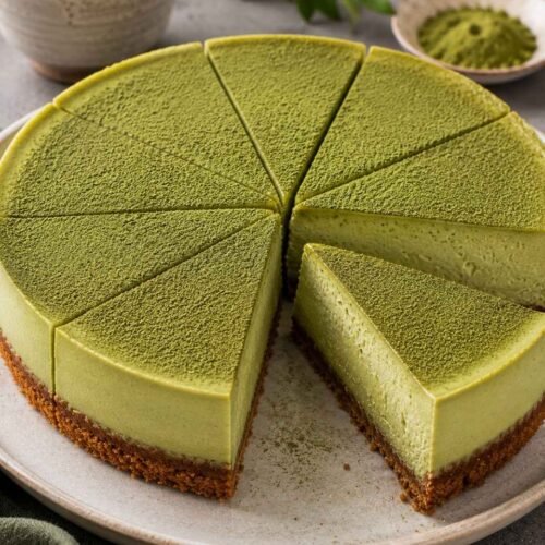 Creamy Matcha Cheesecake Recipe