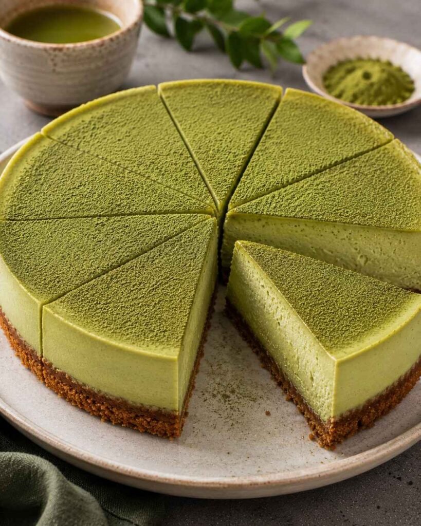 Creamy Matcha Cheesecake Recipe