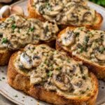 Creamy Mushroom Garlic Toast
