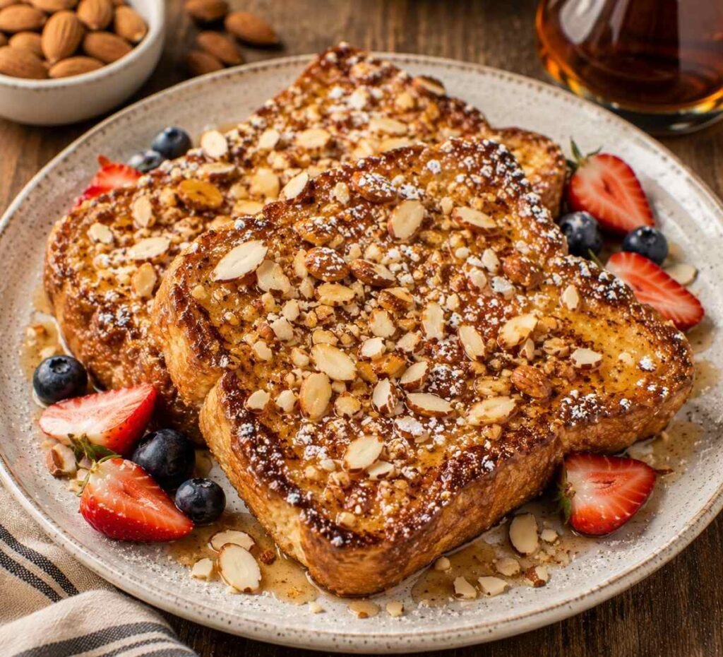 Crispy Almond Crunch French Toast