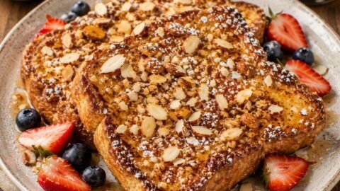 Crispy Almond Crunch French Toast
