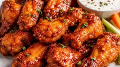Crispy Wings With A Special Spicy Sauce
