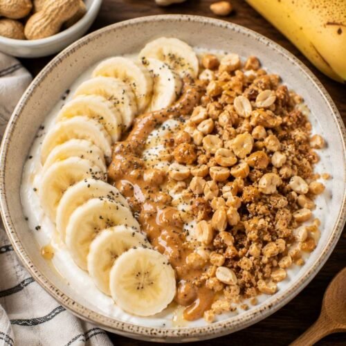 Easy Banana Peanut Crunch Bowl – Crunchy and Delicious